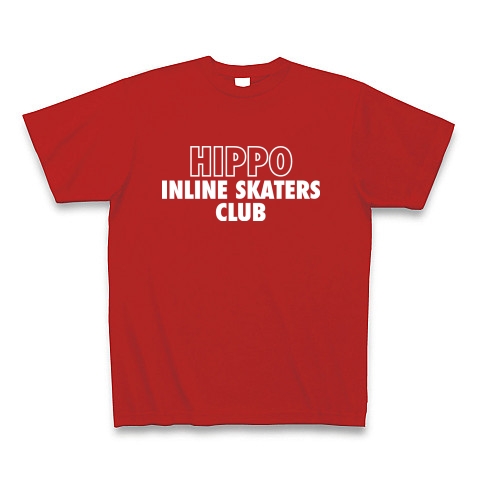 インラインスケート部　公式Tシャツ（プリント色：白）｜Tシャツ Pure Color Print｜レッド