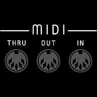 MIDI端子・白
