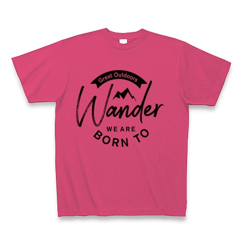 Wander｜Tシャツ｜ホットピンク