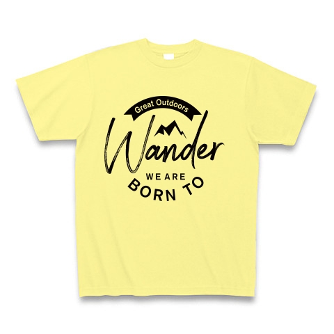 Wander｜Tシャツ｜ライトイエロー