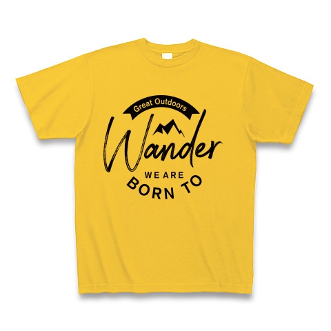 Wander｜Tシャツ｜ゴールドイエロー