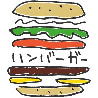 ハンバーガー_カラフル