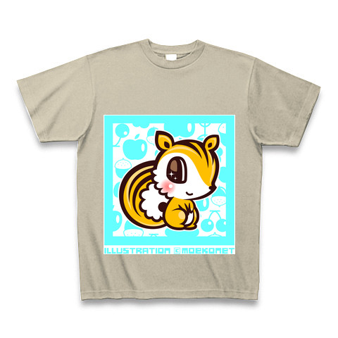 商品詳細 リス動物キャラクターイラスト Tシャツ Pure Color Print シルバーグレー デザインtシャツ通販clubt