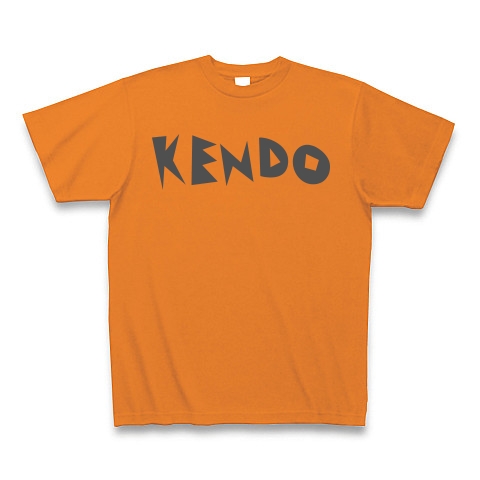 KENDO 「不動心」｜Tシャツ Pure Color Print｜オレンジ