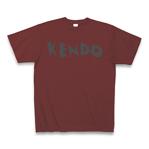 KENDO 「不動心」｜Tシャツ Pure Color Print｜バーガンディ