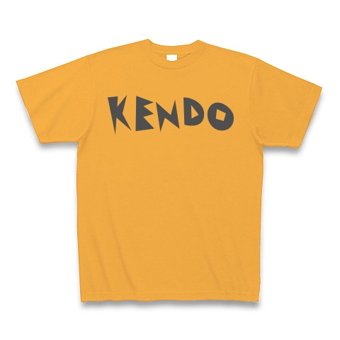 KENDO 「不動心」｜Tシャツ Pure Color Print｜コーラルオレンジ
