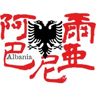 商品詳細 漢字国旗シリーズ 阿爾巴尼亜 アルバニア Tシャツ ホワイト デザインtシャツ通販clubt