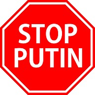 STOP PUTIN　戦争反対　プーチン