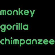 ♪猿ゴリラチンパンジー｜ラグランTシャツ｜ホワイト×ブラック