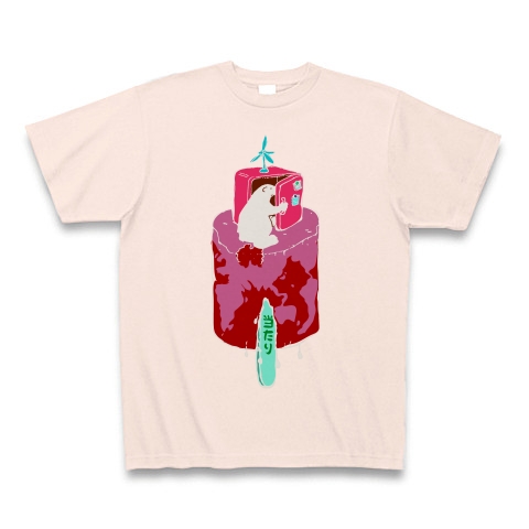 シロクマバー（イチゴ）｜Tシャツ｜ライトピンク
