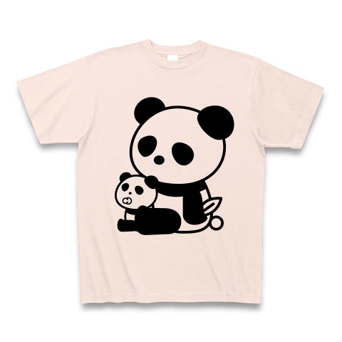 商品詳細 親パンダ子パンダ Tシャツ ライトピンク デザインtシャツ通販clubt