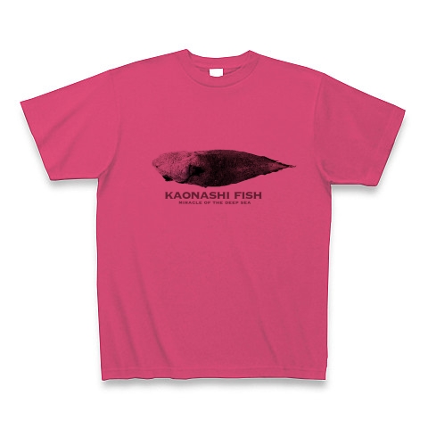 商品詳細 深海の奇跡 カオナシ魚 Tシャツ ホットピンク デザインtシャツ通販clubt