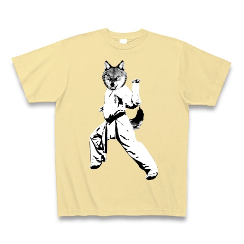 商品詳細 超かっこいい 超斬新 超一匹オオカミ 狼空手 Tシャツ Pure Color Print ナチュラル デザインtシャツ通販clubt