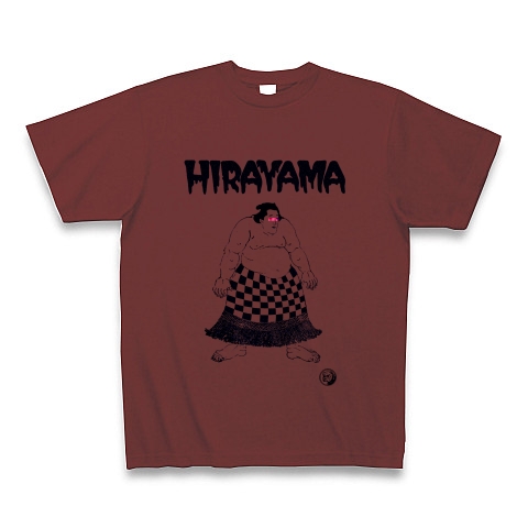 HIRAYAMA｜Tシャツ Pure Color Print｜バーガンディ