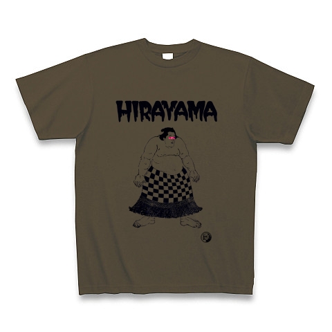 HIRAYAMA｜Tシャツ Pure Color Print｜オリーブ