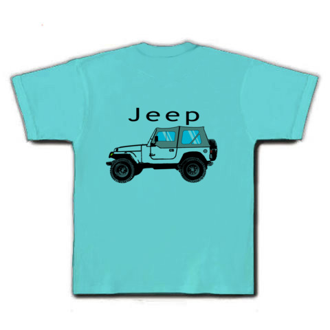 商品詳細『ジープ・Jeep｜Tシャツ｜アクア』デザインTシャツ通販ClubT