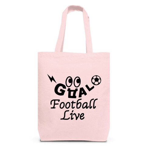 商品詳細 サッカー 目玉 Goal 黒 Football サッカーボール ゴール坊や キャラクター サッカー魂 サッカー部 サッカー応援 サッカー ファッション かわいい かっこいい 楽しい おもしろい トートバッグm ライトピンク デザインtシャツ通販clubt