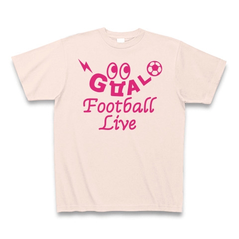 商品詳細 サッカー Goal ピンク Football サッカーボール 代表 ゴール坊や キャラクター サッカー魂 サッカー部 サッカー女子 サッカー ファッション かわいい かっこいい おもしろ 楽しい Tシャツ ライトピンク デザインtシャツ通販clubt