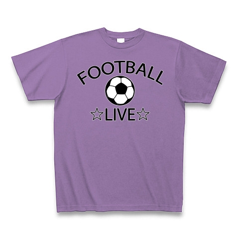 商品詳細 サッカー Soccer Football アイテム デザイン Tシャツ かっこいい かわいい クラブt 球技 得点 ボール 選手 ポジション 部活 スポーツ シンプル チームワーク Tシャツ Pure Color Print ライトパープル デザインtシャツ通販clubt