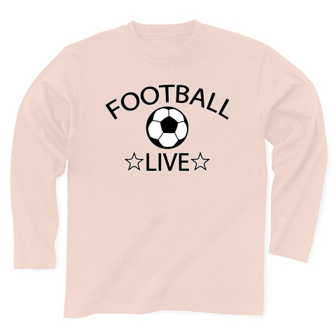 商品詳細 サッカー Soccer Football アイテム デザイン Tシャツ かっこいい かわいい クラブt 球技 得点 ボール 選手 ポジション 部活 スポーツ シンプル チームワーク 長袖tシャツ Pure Color Print ライトピンク デザインtシャツ通販clubt