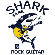 サメ 鮫 シャーク ギターrock Shark イラスト デザイン アイテム