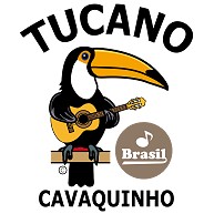 オニオオハシ・Tシャツ・クチバシが大きい鳥・グッズ・音楽・イラスト・デザイン・民族楽器・カバキーニョ・演奏・ブラジルポルトガル語・Toco・Toucan・Tucano・かわいい・オリジナル(C)