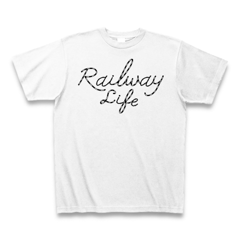 鉄道ライフ 線路記号 文字 Railway Life レールウェイ ライフ 電車 鉄道 アイテム Tシャツ 鉄道線路の記号 鉄道記号 グッズ オリジナル デザイン トレイン てつどう でんしゃ デザインの全アイテム デザインtシャツ通販clubt