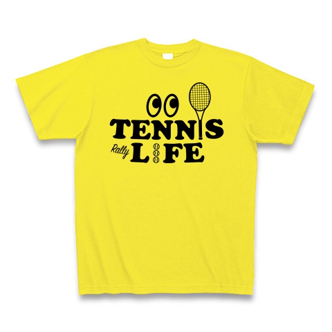 商品詳細 テニス Tennis ライフ 目玉 文字 アイテム デザイン ラケット ガット イラスト スポーツ Tシャツ サーブ 男子 女子 かっこいい かわいい 選手 画像 ボール 王子 応援 Tシャツ デイジー デザインtシャツ通販clubt