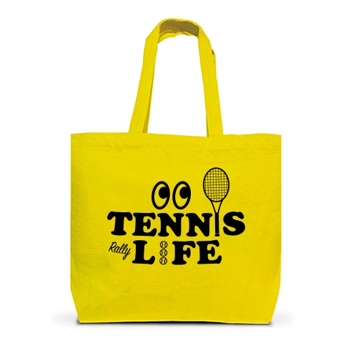 商品詳細 テニス Tennis ライフ 目玉 文字 アイテム デザイン ラケット ガット イラスト スポーツ Tシャツ サーブ 男子 女子 かっこいい かわいい 選手 画像 ボール 王子 応援 トートバッグl デイジー デザインtシャツ通販clubt