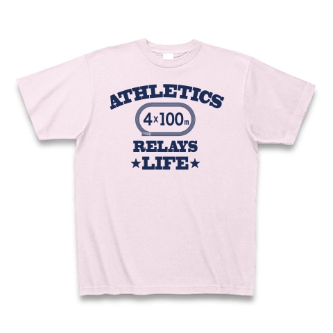 商品詳細 4 100m リレー競走 黒 陸上競技 400メートルリレー走 オリジナル デザイン Tシャツ 陸上 部 男子 女子 有力 確実 候補 有望 応援 日本人 陸上魂 トレーニング 実力 バトン Tシャツ ピーチ デザインtシャツ通販clubt