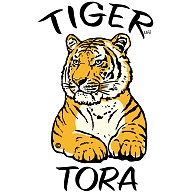 虎トラタイガー・行儀のいいトラ・優雅なトラ・Tシャツ・虎タイガーグッズ・アイテム・イラスト・アニマル・動物・猛獣・トラ・TIGERオリジナル(C)