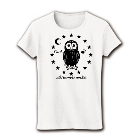 商品詳細 フクロウ グッズ モリフクロウ イラスト デザイン Owl グッズ ウラルアウル 鳥 かわいい Tシャツ トートバック 鳥類 知恵の象徴 不苦労 ホームタウン レディースtシャツ ホワイト デザインtシャツ通販clubt