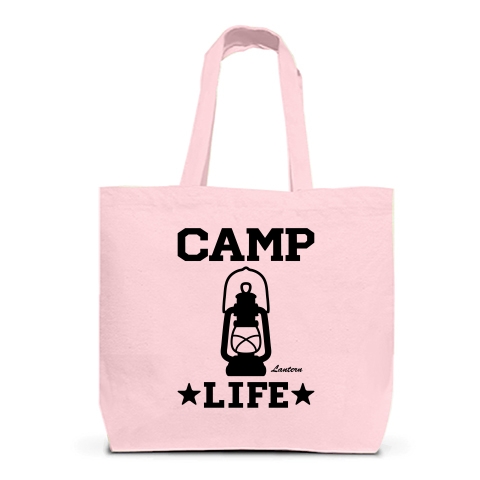 商品詳細 キャンプ ランタン 照明器具 グッズ Camp 野外 ランプ イラスト シルエット 照らす Camping デザイン アウトドア キャンプ場 ソロキャンプ 個人キャンプ 家族キャンプ アウトドア トートバッグl ライトピンク デザインtシャツ通販clubt