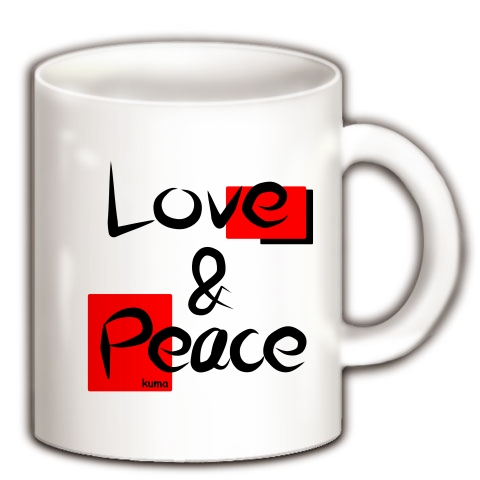 Love&Peace3｜マグカップ｜ホワイト