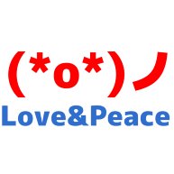 Love&Peace-アスキーアートー片面プリント