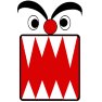 ガオ〜君眉毛ー両面プリント ガオ〜君眉毛ー両面プリント
