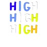 うさぎ ドロップ 風HIGH HIGH HIGH ー片面プリント うさぎ ドロップ 風HIGH HIGH HIGH ー片面プリント
