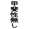 甲斐性無し- 片面プリント 甲斐性無し- 片面プリント