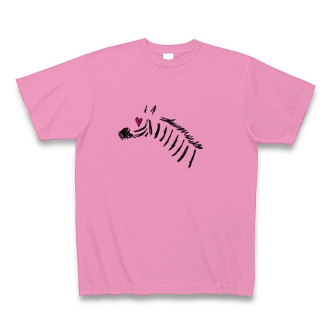 しまうま｜Tシャツ｜ピンク