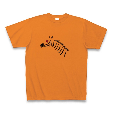 しまうま｜Tシャツ｜オレンジ