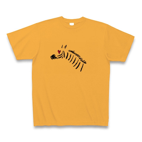 しまうま｜Tシャツ｜コーラルオレンジ