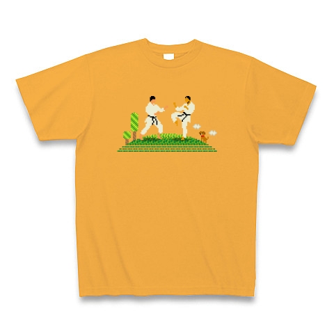 カラテカ｜Tシャツ Pure Color Print｜コーラルオレンジ