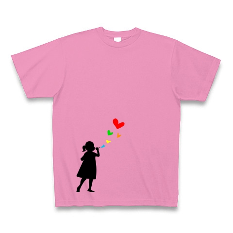シャボン玉｜Tシャツ Pure Color Print｜ピンク