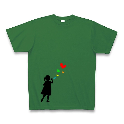 シャボン玉｜Tシャツ Pure Color Print｜グリーン
