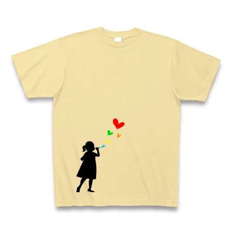 シャボン玉｜Tシャツ Pure Color Print｜ナチュラル