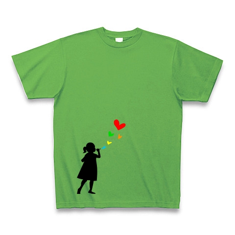 シャボン玉｜Tシャツ Pure Color Print｜ブライトグリーン