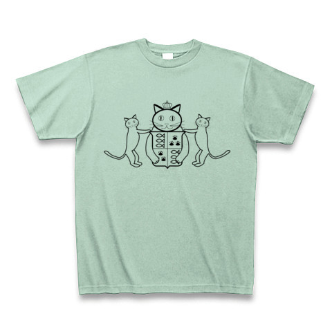 商品詳細 猫の紋章 Tシャツ アイスグリーン デザインtシャツ通販clubt