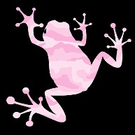 frog-camo(pink)｜パーカー｜ホワイト