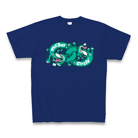 ドッグズサークル<２>｜Tシャツ Pure Color Print｜ロイヤルブルー