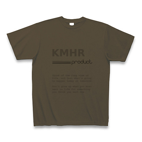 KMHR-logo｜Tシャツ｜オリーブ